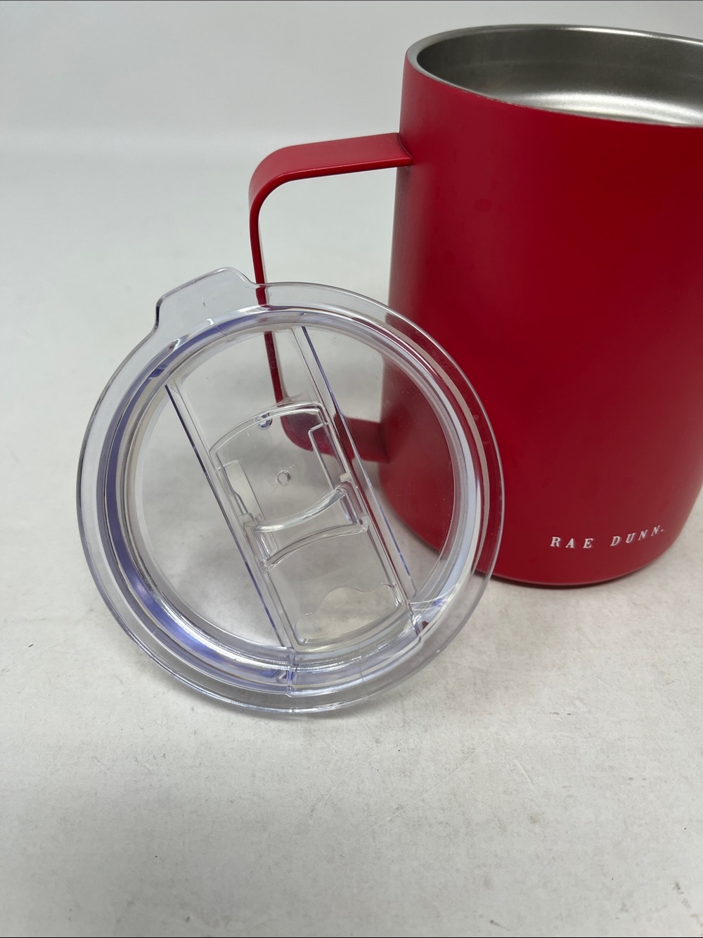 RAE DUNN BUNDLE INSULATED HOT COCOA WITH LID & OFF WHITE LATTE MUG NEW - Picture 7 of 12